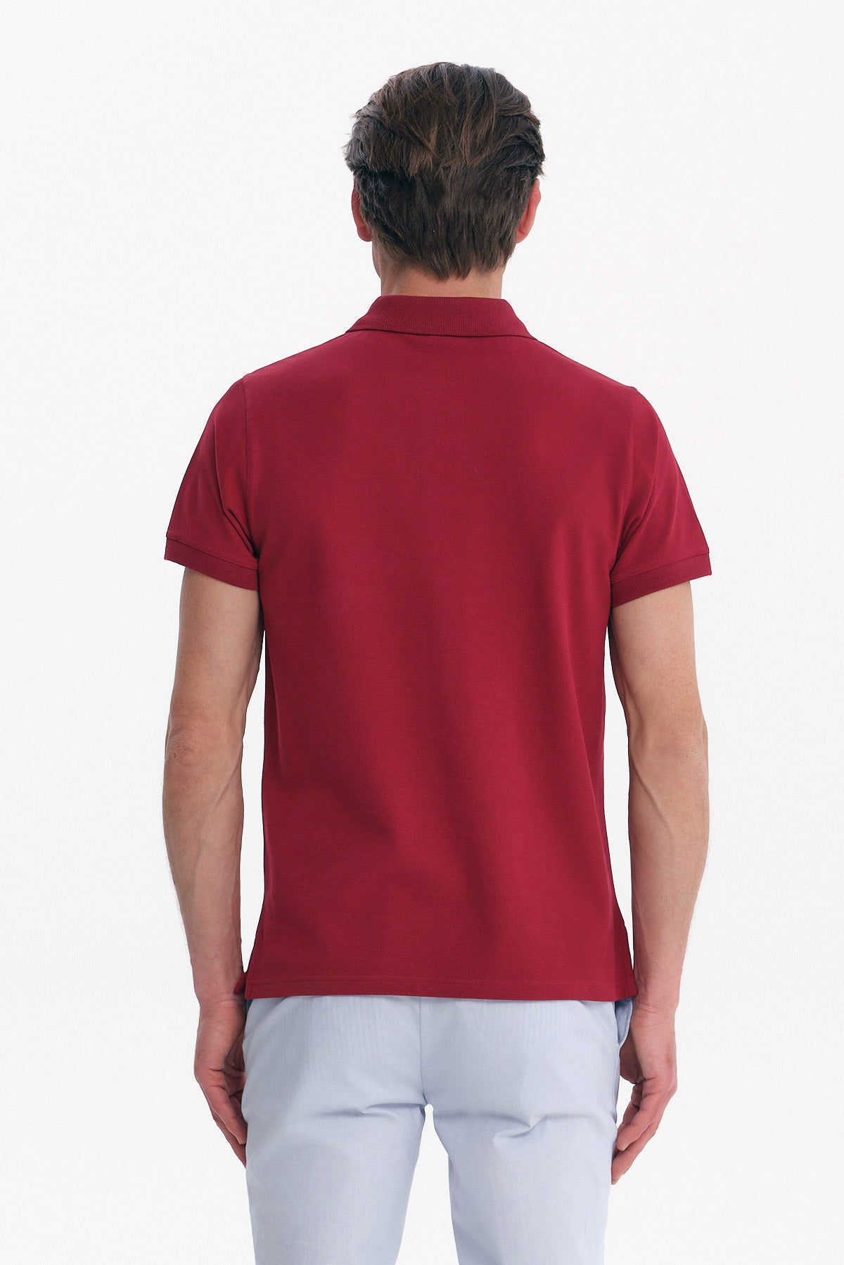 ΑΝΔΡΙΚΟ ΜΟΝΟΧΡΩΜΟ ΜΠΟΡΝΤΟ POLO REGULAR FIT PORTOBELLO'S
