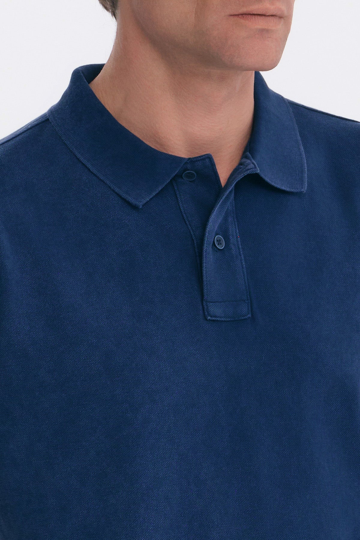 ΑΝΔΡΙΚΟ INDIGO ΚΟΝΤΟΜΑΝΙΚΟ POLO GARMENT DYED PORTOBELLO'S