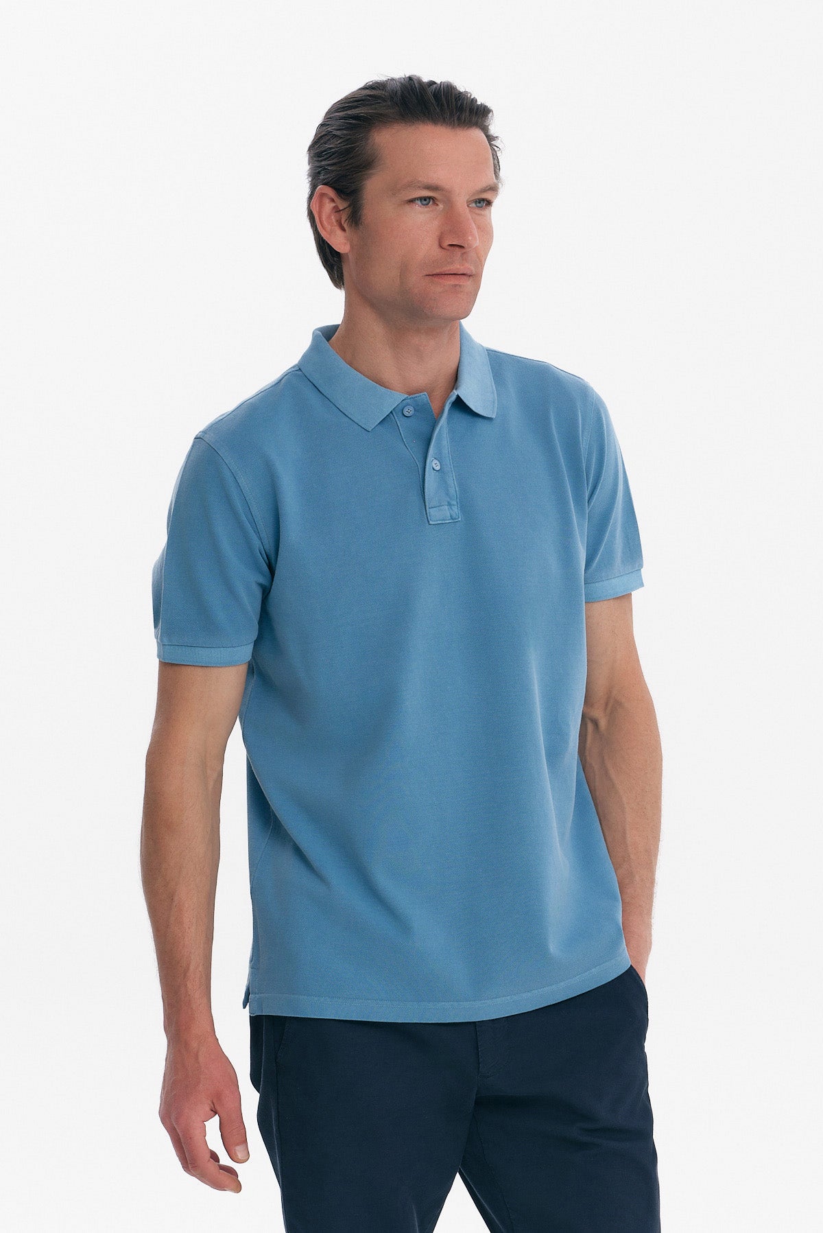 ΑΝΔΡΙΚΟ ΤΙΡΚΟΥΑΖ ΚΟΝΤΟΜΑΝΙΚΟ POLO GARMENT DYED PORTOBELLO'S
