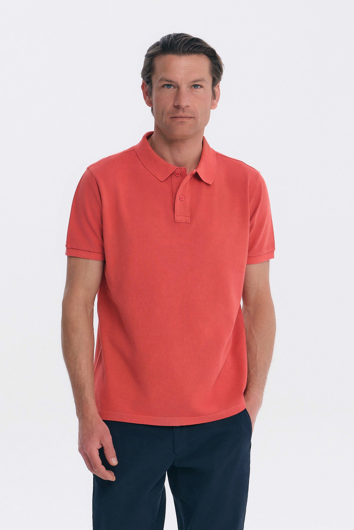 ΑΝΔΡΙΚΟ ΚΟΡΑΛΙ ΚΟΝΤΟΜΑΝΙΚΟ POLO GARMENT DYED PORTOBELLO'S