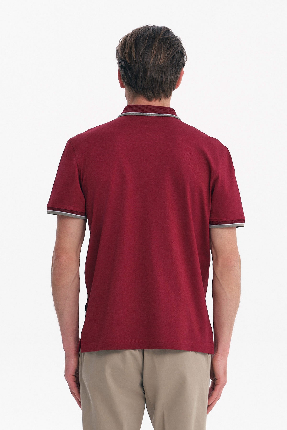 ΑΝΔΡΙΚΟ ΜΠΟΡΝΤΟ POLO MERCERISED REGULAR FIT PORTOBELLO'S ΜΕ ΛΕΠΤΟΜΕΡΕΙΕΣ