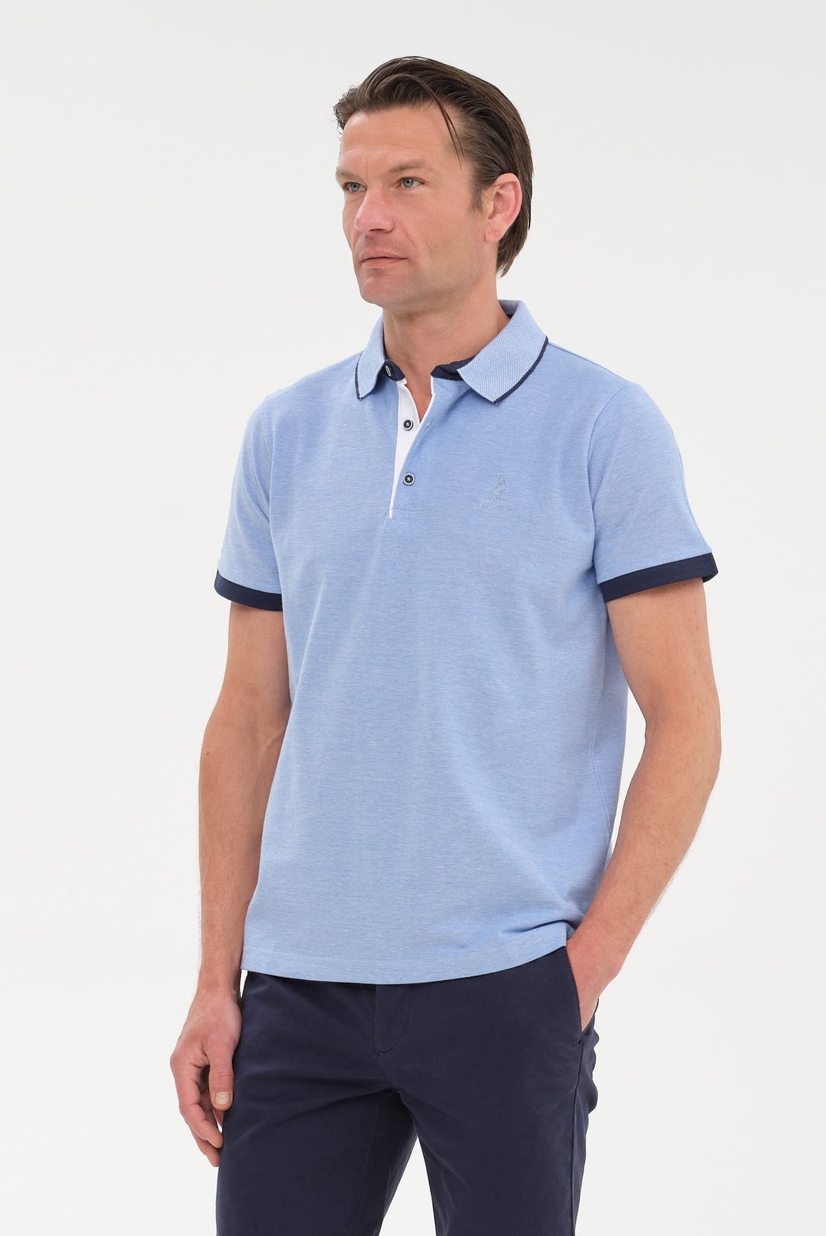 ΑΝΔΡΙΚΟ ΣΙΕΛ ΚΟΝΤΟΜΑΝΙΚΟ POLO PIQUE PORTOBELLO'S REGULAR FIT