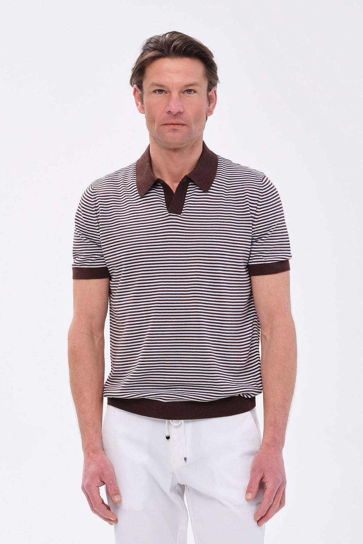 ΑΝΔΡΙΚΟ ΚΑΦΕ ΡΙΓΕ ΠΛΕΚΤΟ ΚΟΝΤΟΜΑΝΙΚΟ POLO PORTOBELLO'S REGULAR FIT