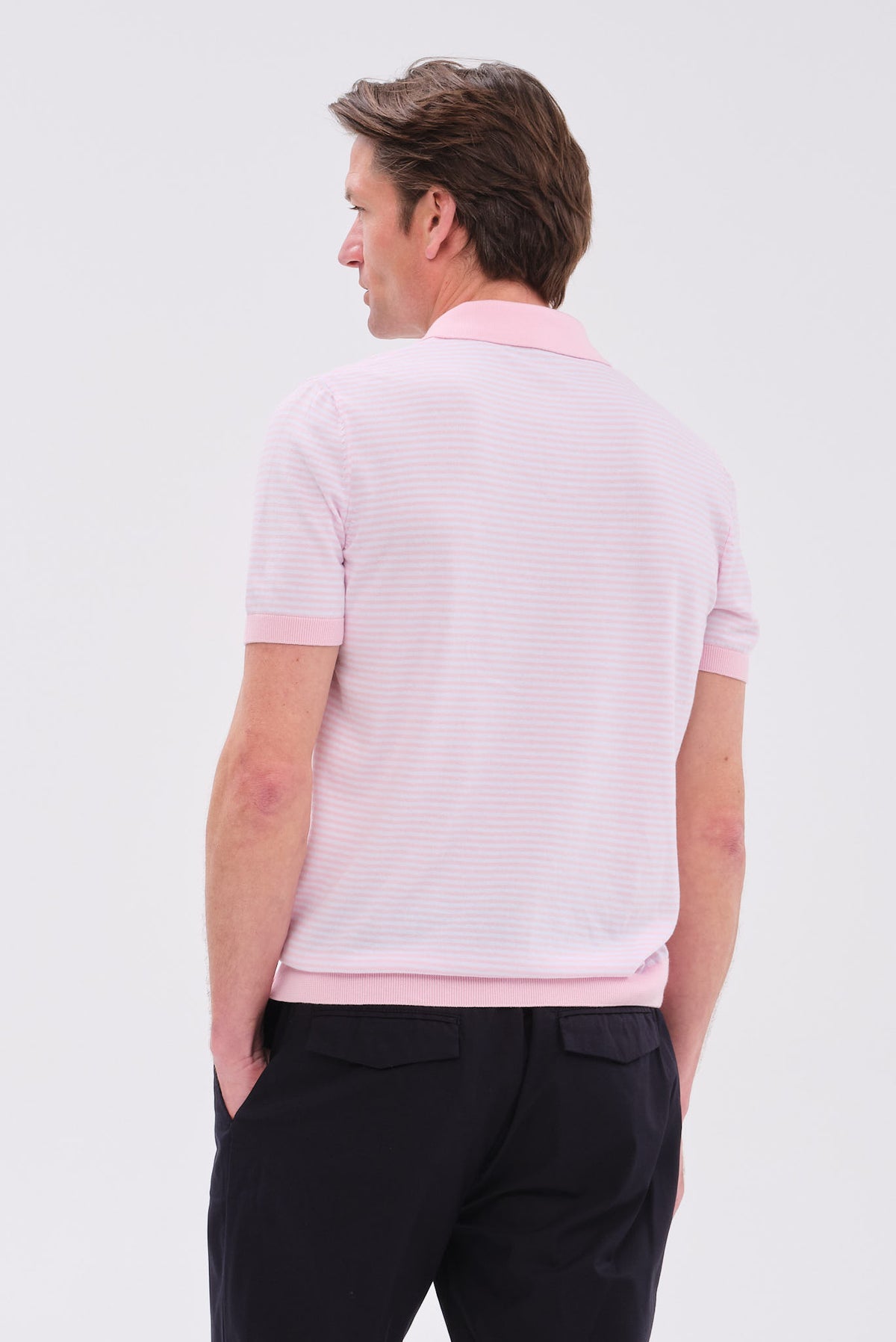 ΑΝΔΡΙΚΟ ΡΟΖ ΡΙΓΕ ΠΛΕΚΤΟ ΚΟΝΤΟΜΑΝΙΚΟ POLO PORTOBELLO'S REGULAR FIT