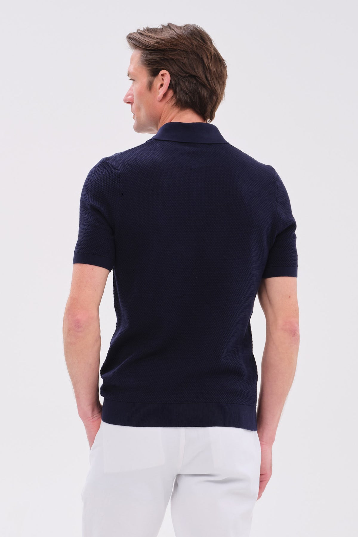ΑΝΔΡΙΚΟ ΠΛΕΚΤΟ ΜΠΛΕ ΚΟΝΤΟΜΑΝΙΚΟ POLO PORTOBELLO'S REGULAR FIT