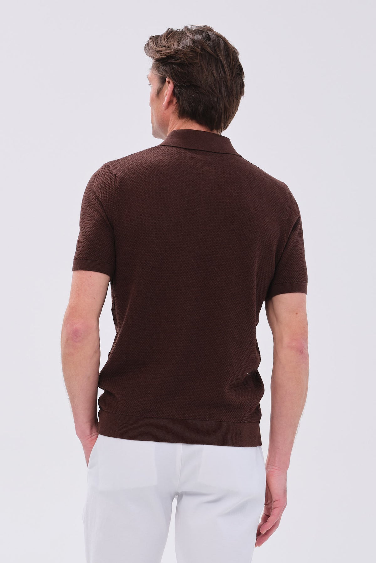ΑΝΔΡΙΚΟ ΚΑΦΕ ΠΛΕΚΤΟ ΚΟΝΤΟΜΑΝΙΚΟ POLO PORTOBELLO'S REGULAR FIT