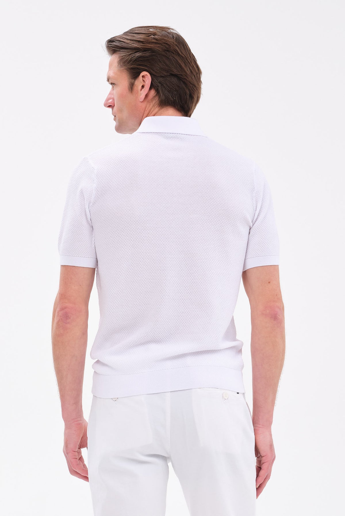 ΑΝΔΡΙΚΟ ΛΕΥΚΟ ΠΛΕΚΤΟ ΚΟΝΤΟΜΑΝΙΚΟ POLO PORTOBELLO'S REGULAR FIT