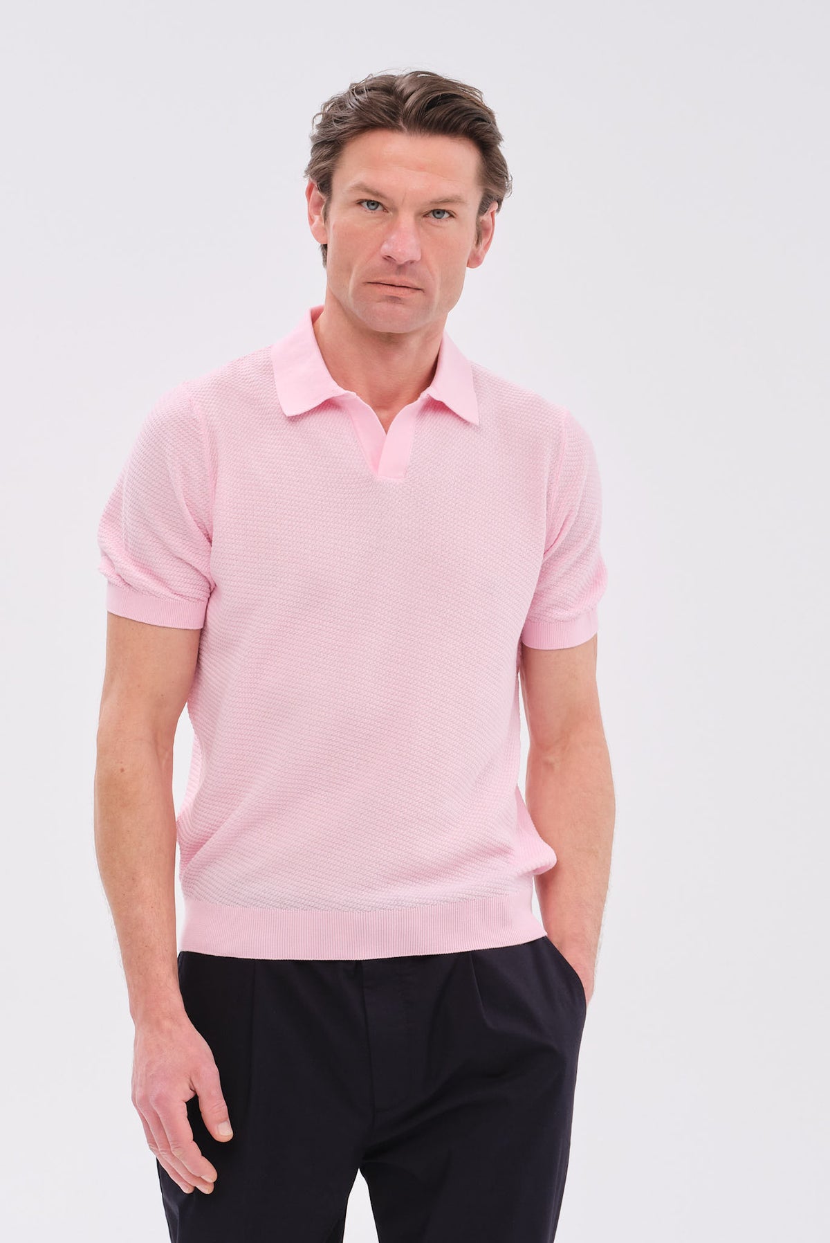 ΑΝΔΡΙΚΟ ΡΟΖ ΚΟΝΤΟΜΑΝΙΚΟ ΠΛΕΚΤΟ POLO PORTOBELLO'S REGULAR FIT