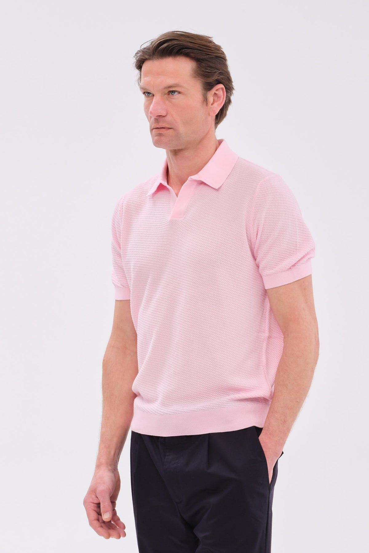ΑΝΔΡΙΚΟ ΡΟΖ ΚΟΝΤΟΜΑΝΙΚΟ ΠΛΕΚΤΟ POLO PORTOBELLO'S REGULAR FIT