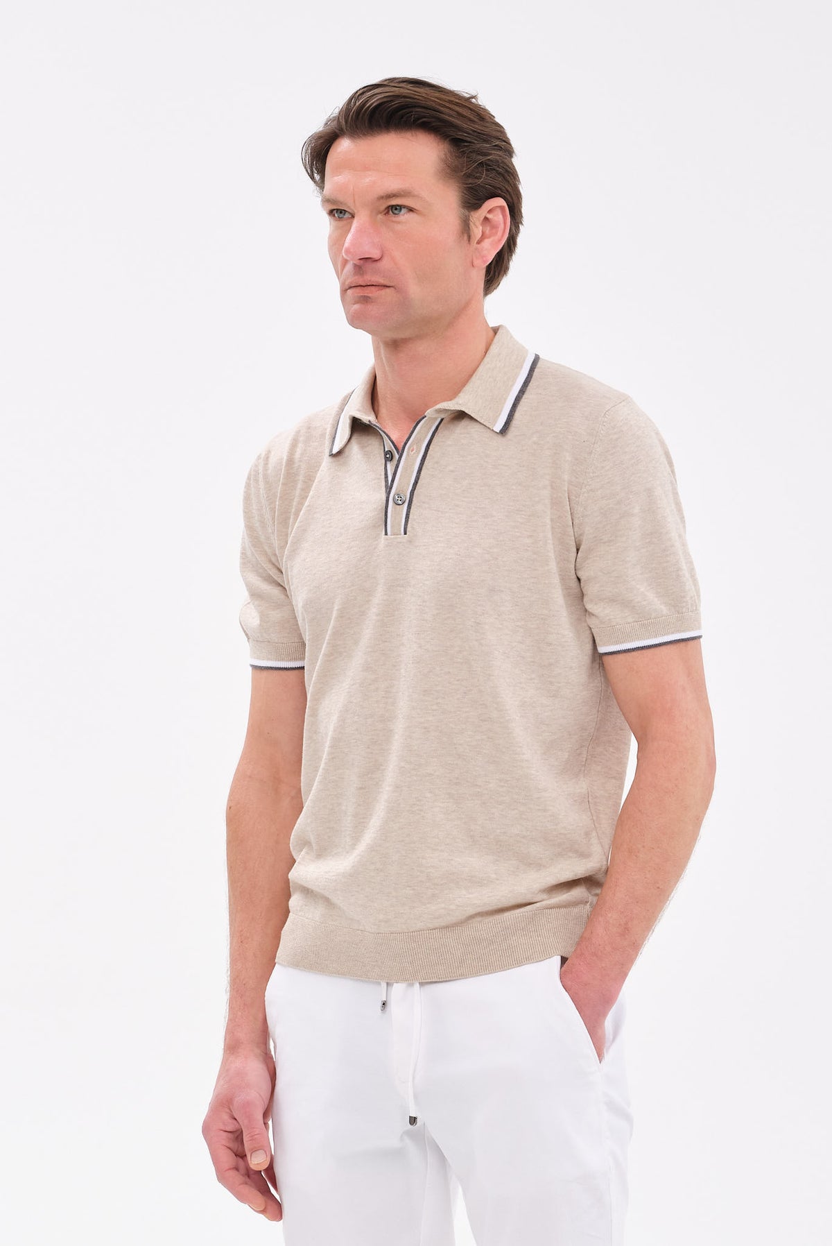 ΑΝΔΡΙΚΟ ΜΠΕΖ ΣΚΟΥΡΟ ΚΟΝΤΟΜΑΝΙΚΟ POLO PORTOBELLO'S REGULAR FIT