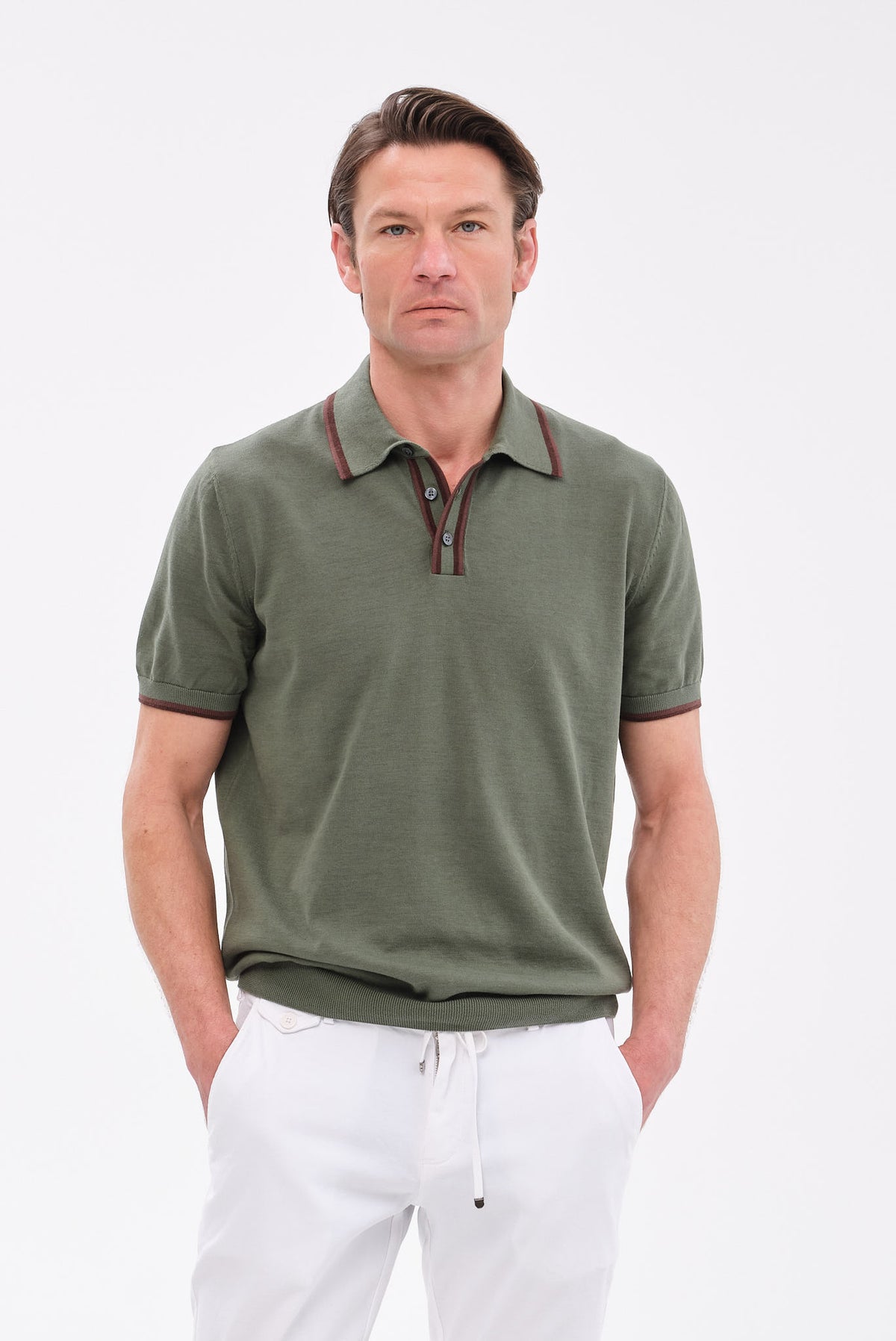 ΑΝΔΡΙΚΟ ΠΡΑΣΙΝΟ ΚΟΝΤΟΜΑΝΙΚΟ POLO PORTOBELLO'S REGULAR FIT