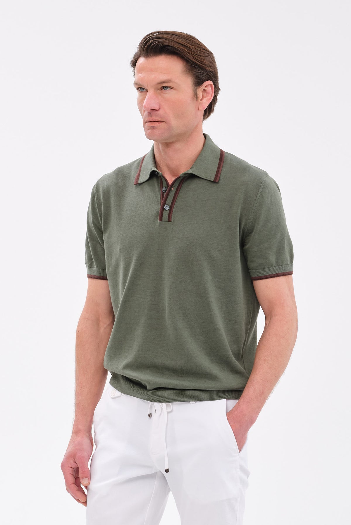 ΑΝΔΡΙΚΟ ΠΡΑΣΙΝΟ ΚΟΝΤΟΜΑΝΙΚΟ POLO PORTOBELLO'S REGULAR FIT