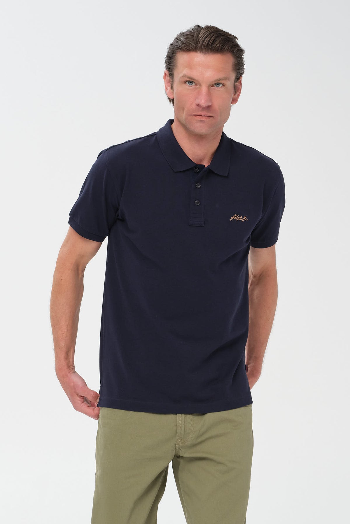 ΑΝΔΡΙΚΟ ΜΠΛΕ ΚΟΝΤΟΜΑΝΙΚΟ POLO PORTOBELLO'S REGULAR FIT