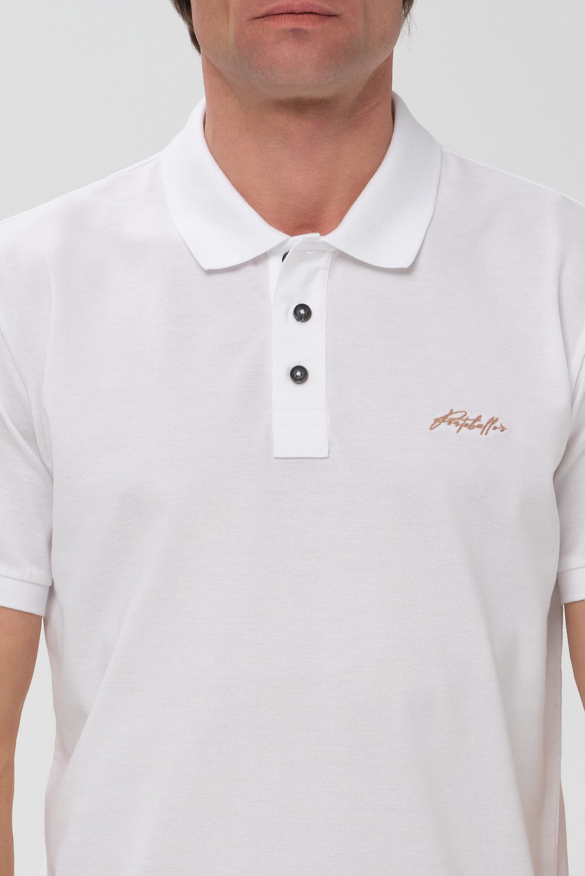 ΑΝΔΡΙΚΟ ΛΕΥΚΟ ΚΟΝΤΟΜΑΝΙΚΟ POLO PORTOBELLO'S REGULAR FIT