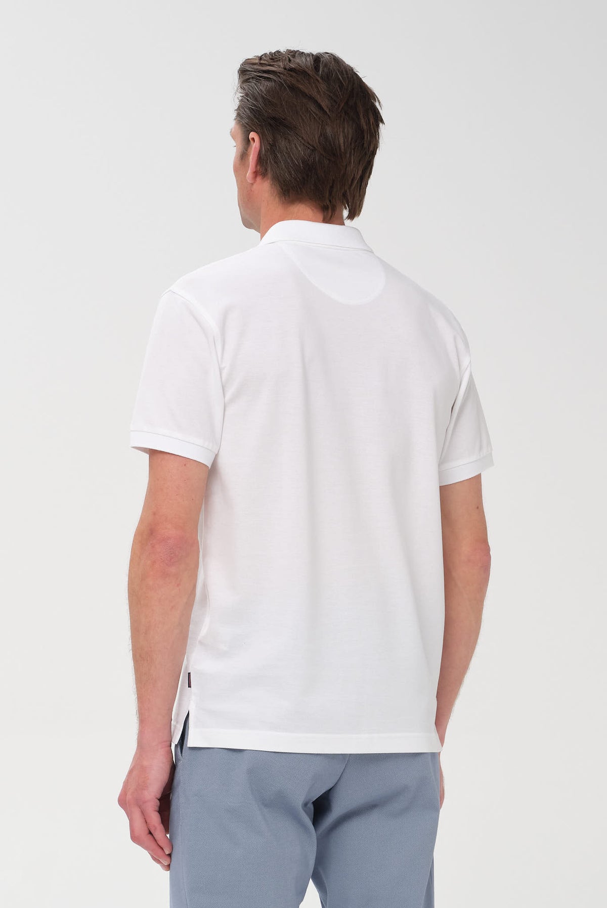 ΑΝΔΡΙΚΟ ΛΕΥΚΟ ΚΟΝΤΟΜΑΝΙΚΟ POLO PORTOBELLO'S REGULAR FIT