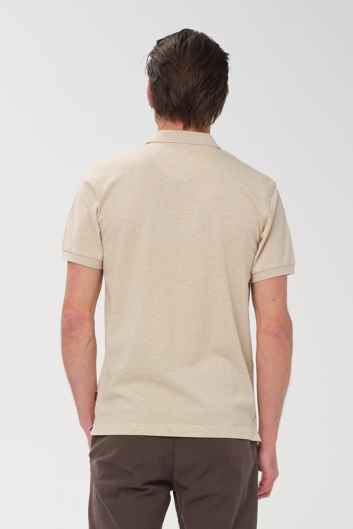 ΑΝΔΡΙΚΟ ΜΠΕΖ ΣΚΟΥΡΟ ΚΟΝΤΟΜΑΝΙΚΟ POLO PORTOBELLO'S REGULAR FIT