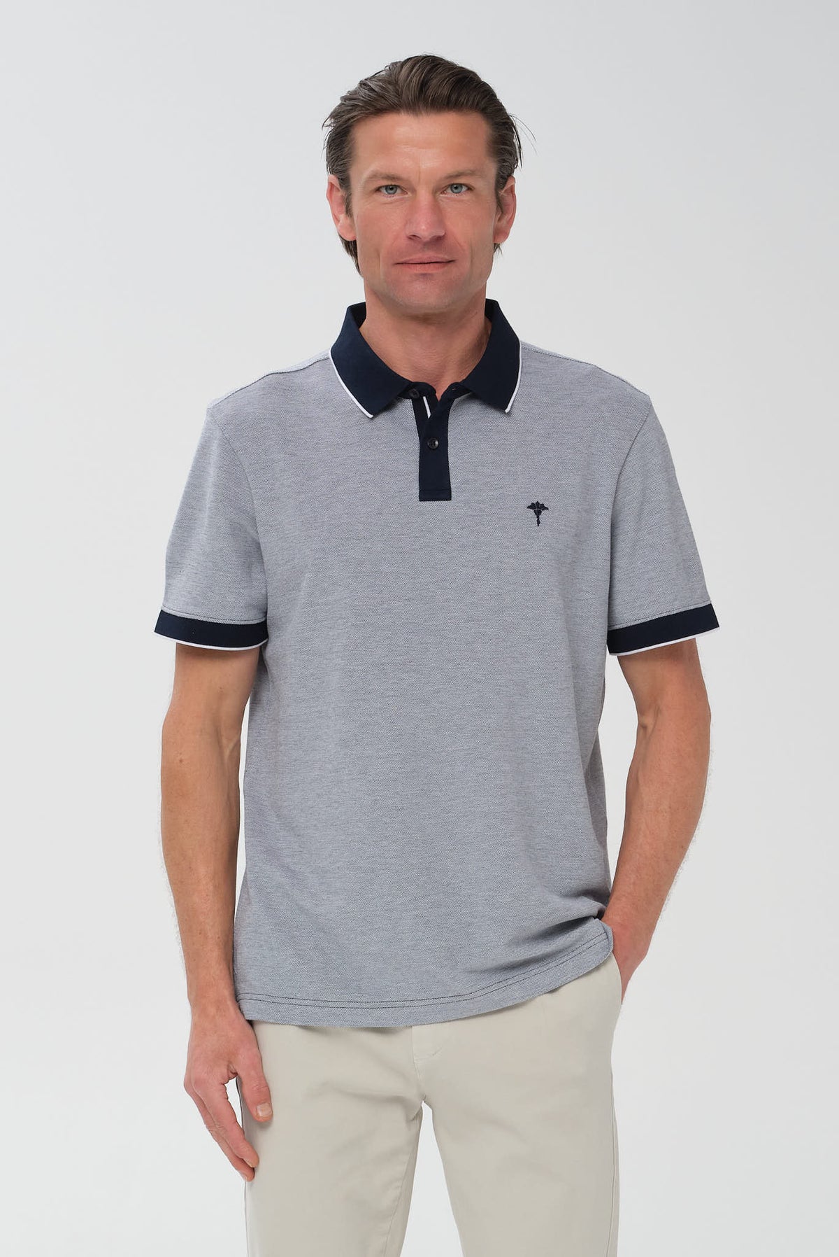 ΑΝΔΡΙΚΟ ΜΠΛΕ ΚΟΝΤΟΜΑΝΙΚΟ POLO JOOP REGULAR FIT