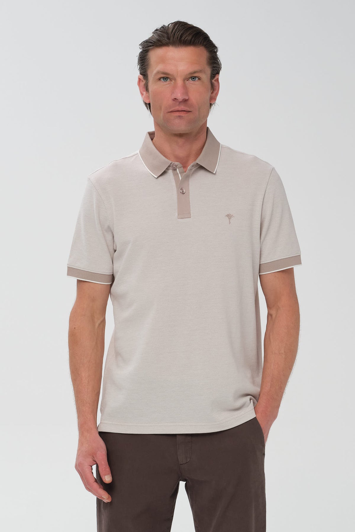 ΑΝΔΡΙΚΟ ΜΠΕΖ ΣΚΟΥΡΟ ΚΟΝΤΟΜΑΝΙΚΟ POLO JOOP REGULAR FIT