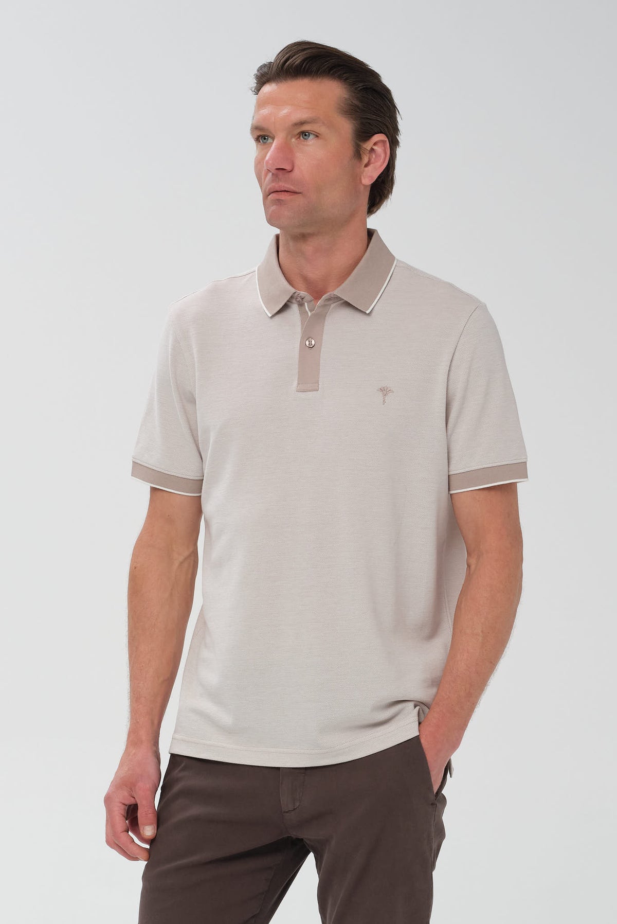 ΑΝΔΡΙΚΟ ΜΠΕΖ ΣΚΟΥΡΟ ΚΟΝΤΟΜΑΝΙΚΟ POLO JOOP REGULAR FIT