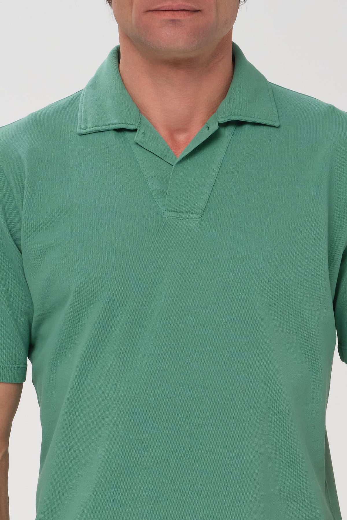 ΑΝΔΡΙΚΟ ΠΡΑΣΙΝΟ ΚΟΝΤΟΜΑΝΙΚΟ PIQUE POLO FERANTE REGULAR FIT