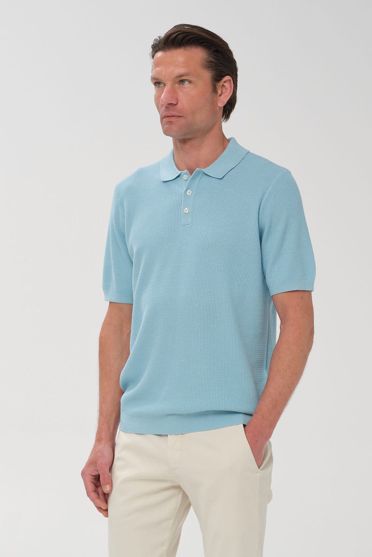ΑΝΔΡΙΚΟ ΣΙΕΛ ΚΟΝΤΟΜΑΝΙΚΟ PIQUE POLO BUGATTI REGULAR FIT
