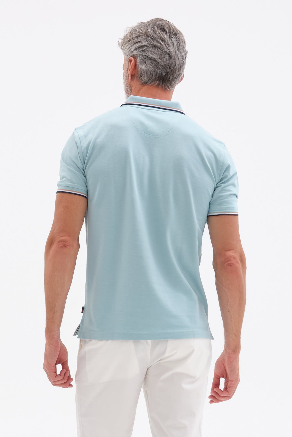 ΑΝΔΡΙΚΟ ΚΟΝΤΟΜΑΝΙΚΟ POLO ΣΕ ΧΡΩΜΑ ΜΕΝΤΑΣ PORTOBELLO'S ΜΕ BIO SILKY FINISH REGULAR FIT