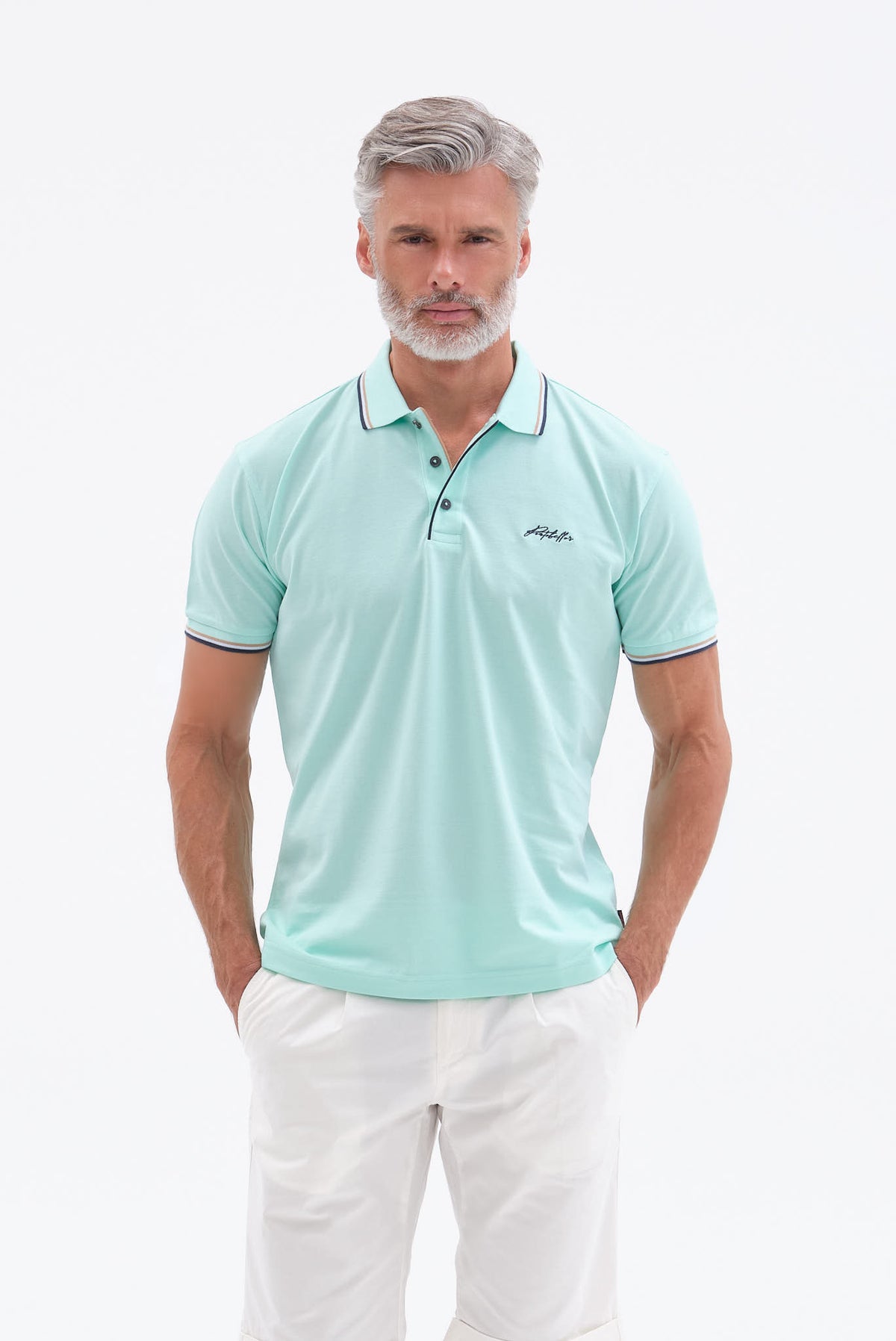 ΑΝΔΡΙΚΟ ΤΙΡΚΟΥΑΖ ΚΟΝΤΟΜΑΝΙΚΟ POLO PORTOBELLO'S ΜΕ BIO SILKY FINISH REGULAR FIT