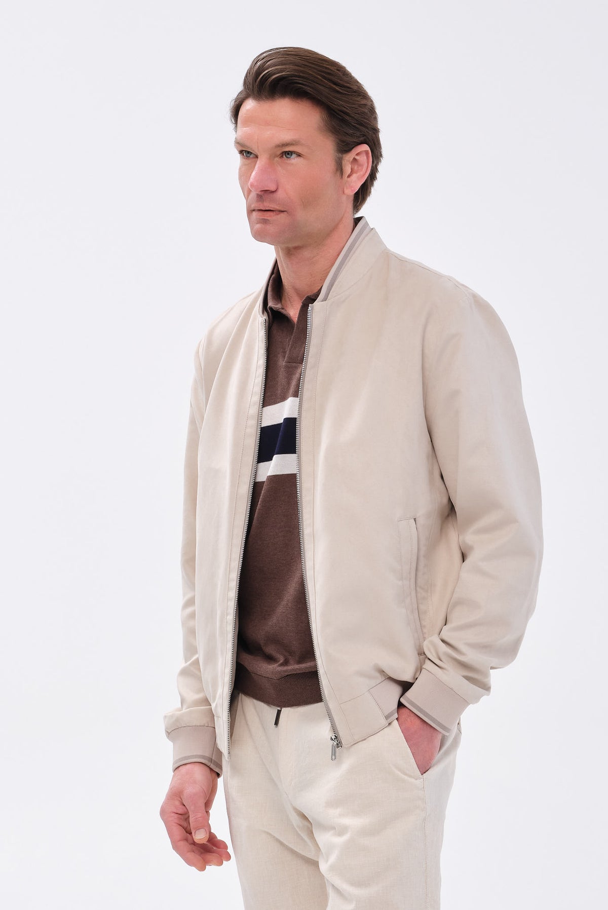 ΑΝΔΡΙΚΟ ΜΠΕΖ ΑΝΟΙΧΤΟ JACKET MILESTONE REGULAR FIT