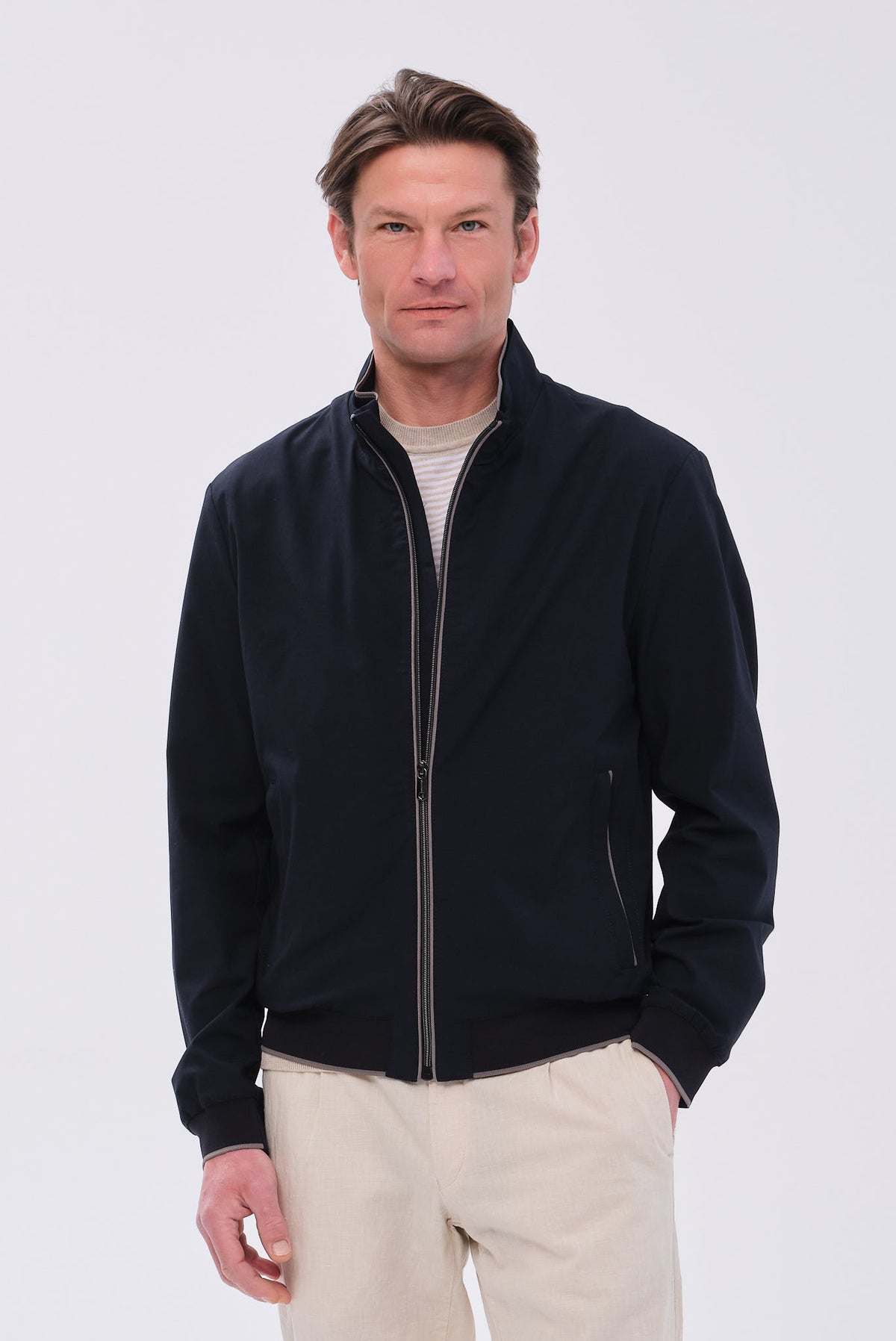 ΑΝΔΡΙΚΟ ΜΠΛΕ JACKET MILESTONE REGULAR FIT