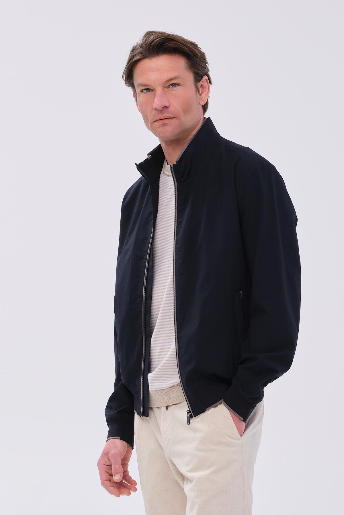ΑΝΔΡΙΚΟ ΜΠΛΕ JACKET MILESTONE REGULAR FIT