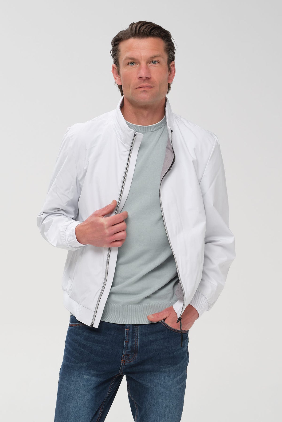 ΑΝΔΡΙΚΟ ΛΕΥΚΟ JACKET PORTOBELLO'S REGULAR FIT