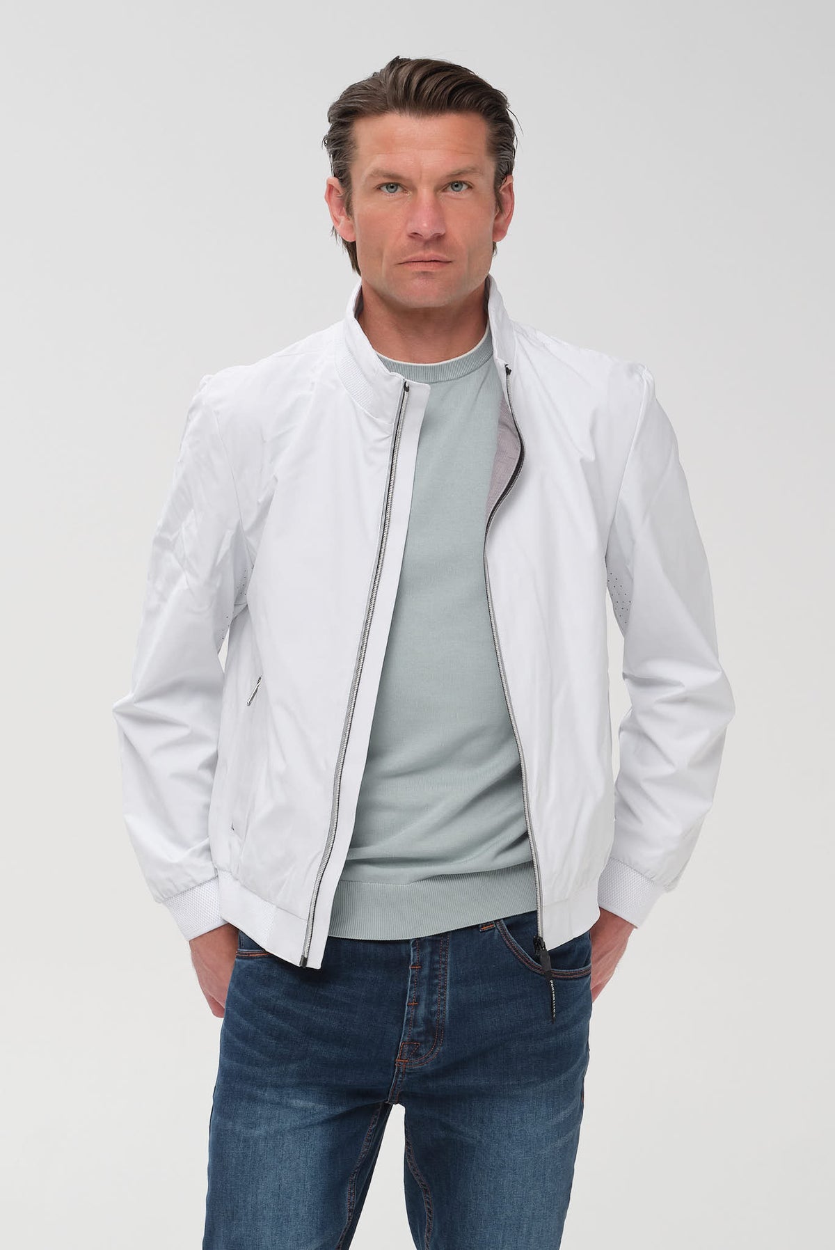 ΑΝΔΡΙΚΟ ΛΕΥΚΟ JACKET PORTOBELLO'S REGULAR FIT
