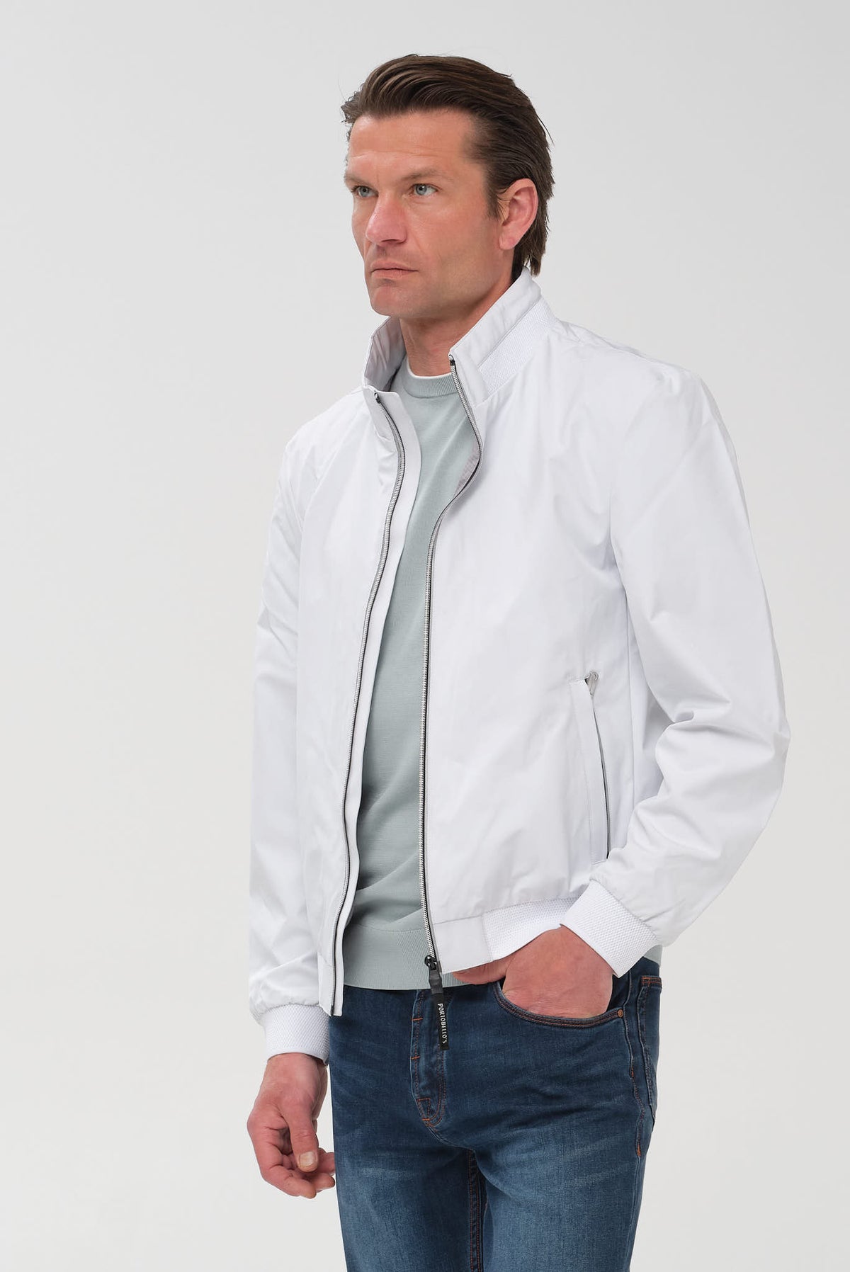 ΑΝΔΡΙΚΟ ΛΕΥΚΟ JACKET PORTOBELLO'S REGULAR FIT
