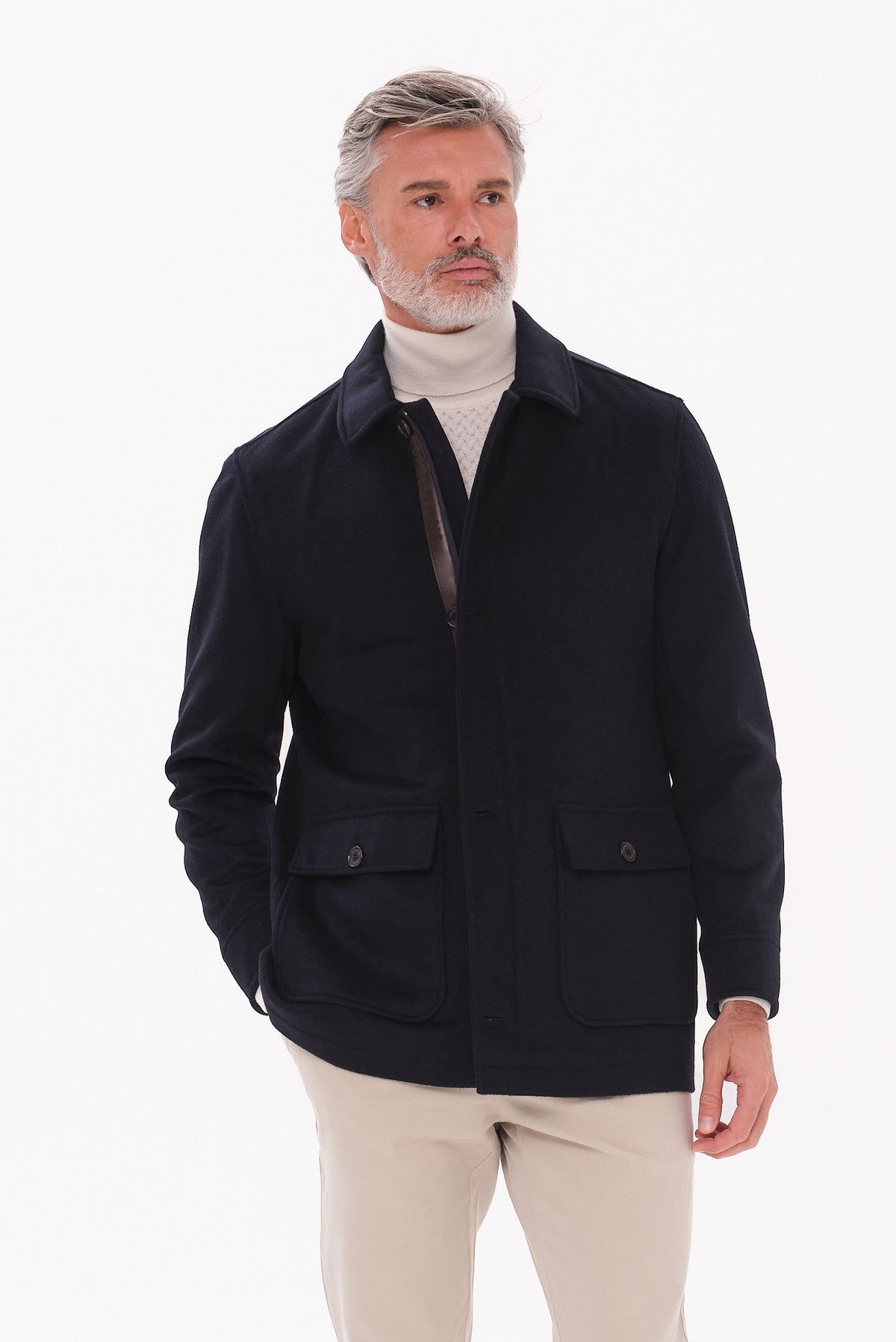 ΑΝΔΡΙΚΟ ΜΠΛΕ ΠΑΛΤΟ PORTOBELLO'S REGULAR FIT