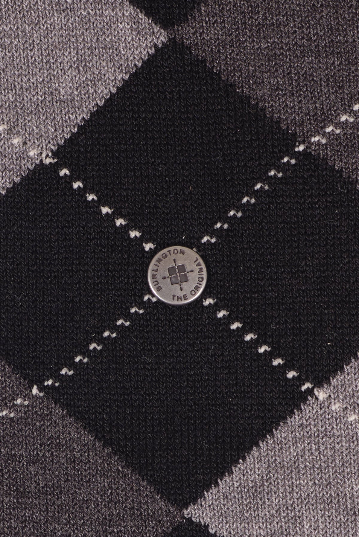 ΑΝΔΡΙΚΕΣ ΚΑΛΤΣΕΣ ΣΕ ΜΑΥΡΟ ΓΚΡΙ ΧΡΩΜΑ BURLINGTON ARGYLE