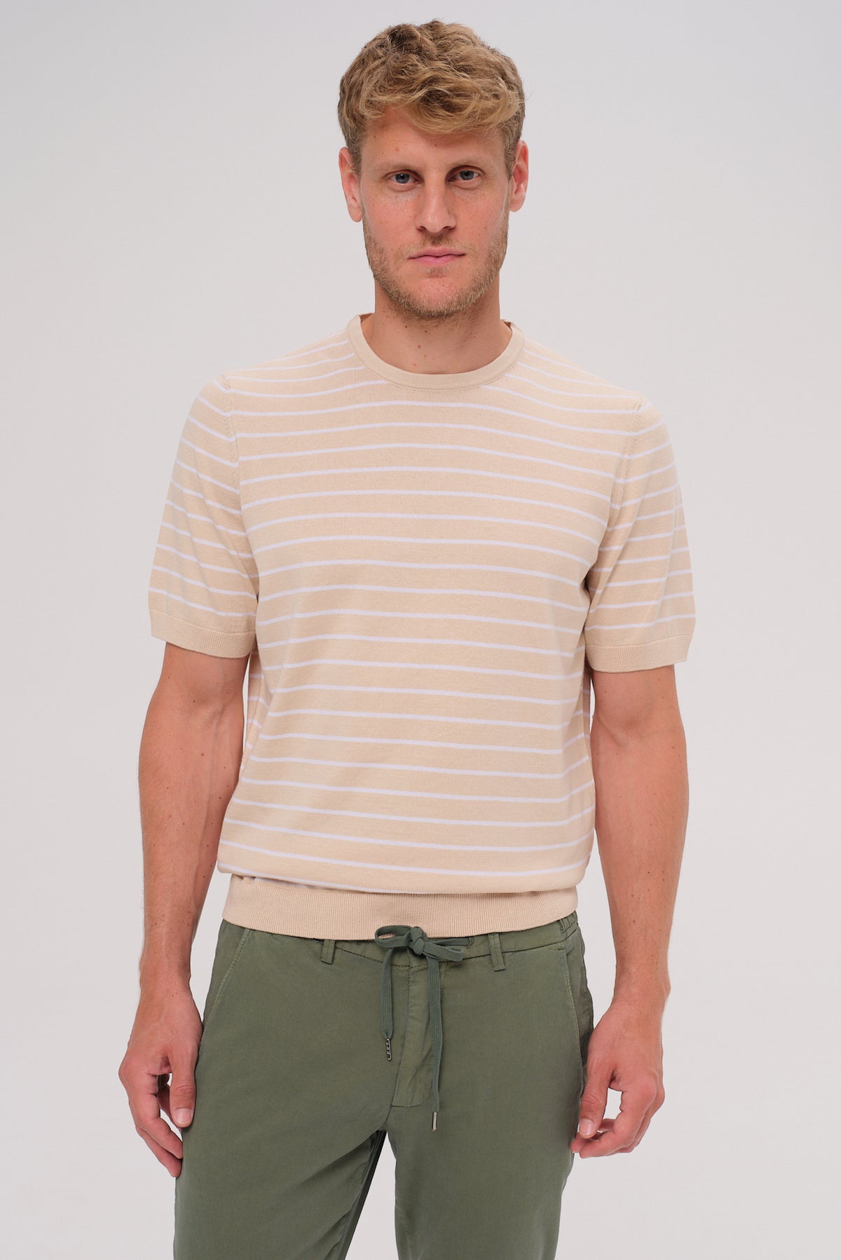 ΑΝΔΡΙΚΟ T-SHIRT ΜΑΡΙΝΙΕΡΑ ΣΕ ΜΠΕΖ ΧΡΩΜΑ PORTOBELLO'S