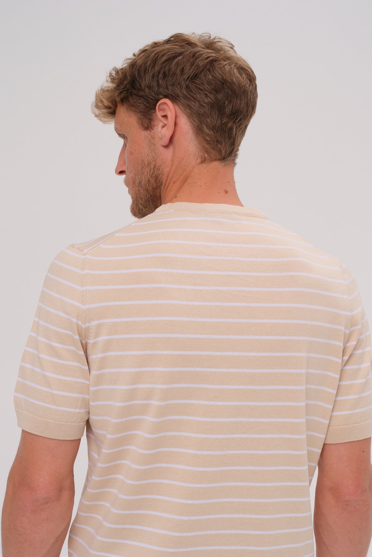 ΑΝΔΡΙΚΟ T-SHIRT ΜΑΡΙΝΙΕΡΑ ΣΕ ΜΠΕΖ ΧΡΩΜΑ PORTOBELLO'S