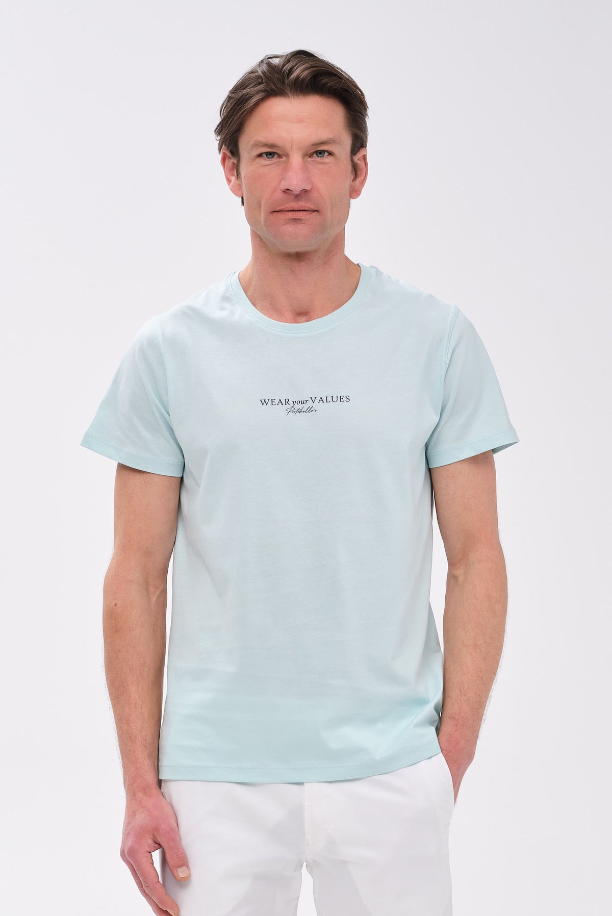PORTOBELLO'S SIGNATURE ΜΕΝΤΑ T-SHIRT "WEAR YOUR VALUES" EDITION