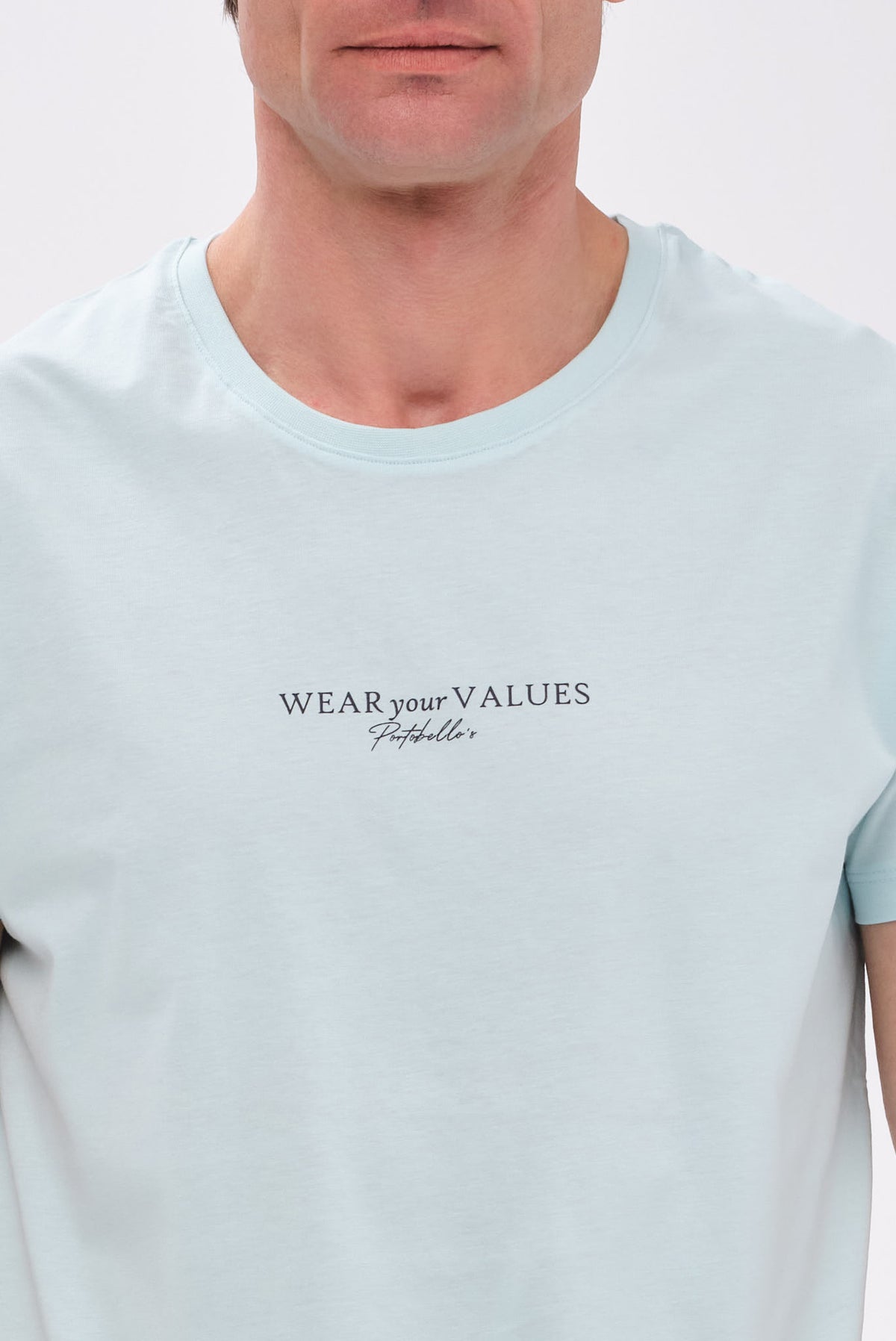 PORTOBELLO'S SIGNATURE ΜΕΝΤΑ T-SHIRT "WEAR YOUR VALUES" EDITION