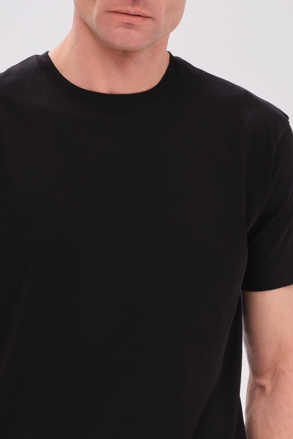 PORTOBELLO'S BLACK PIMA COTTON T-SHIRT - PREMIUM ESSENTIAL EDITION