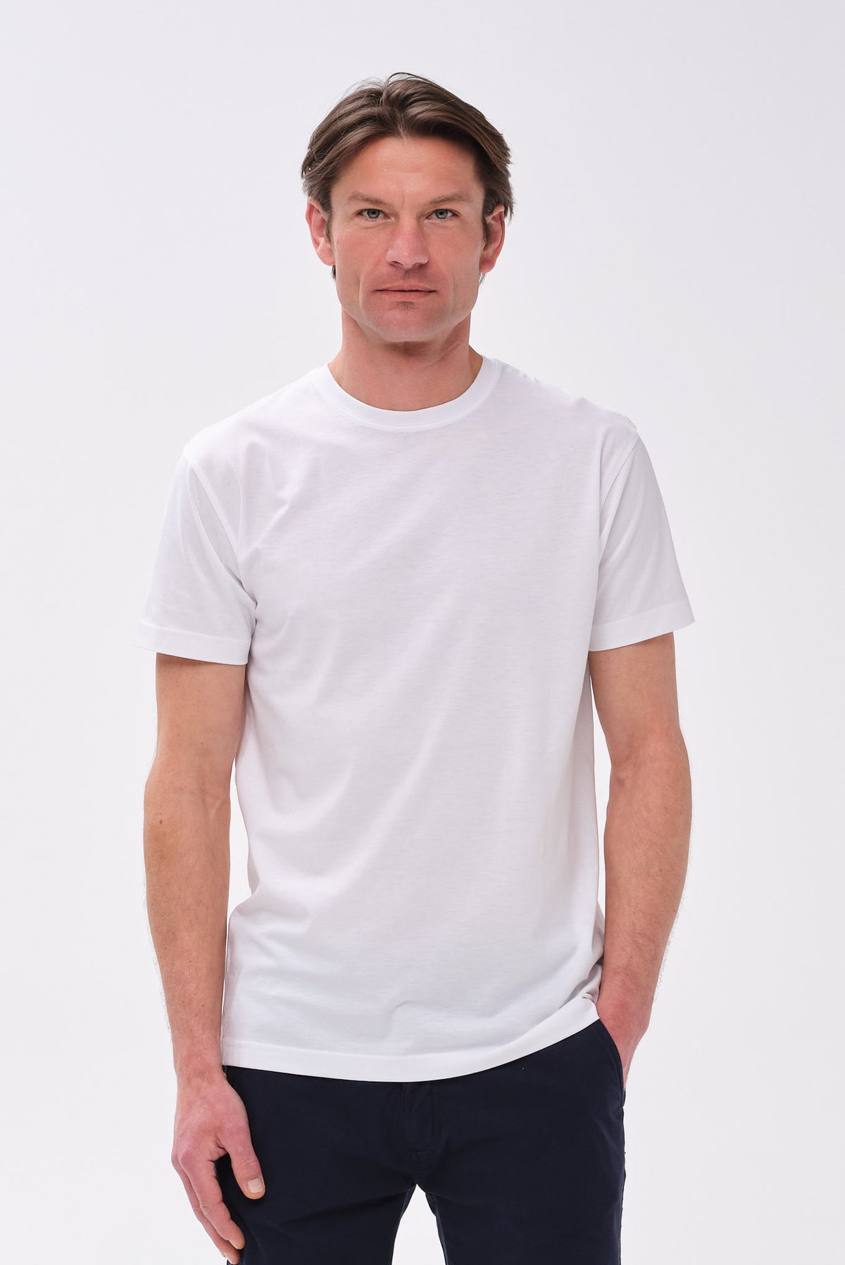 PORTOBELLO'S ΛΕΥΚΟ PIMA COTTON T-SHIRT - PREMIUM ESSENTIAL EDITION