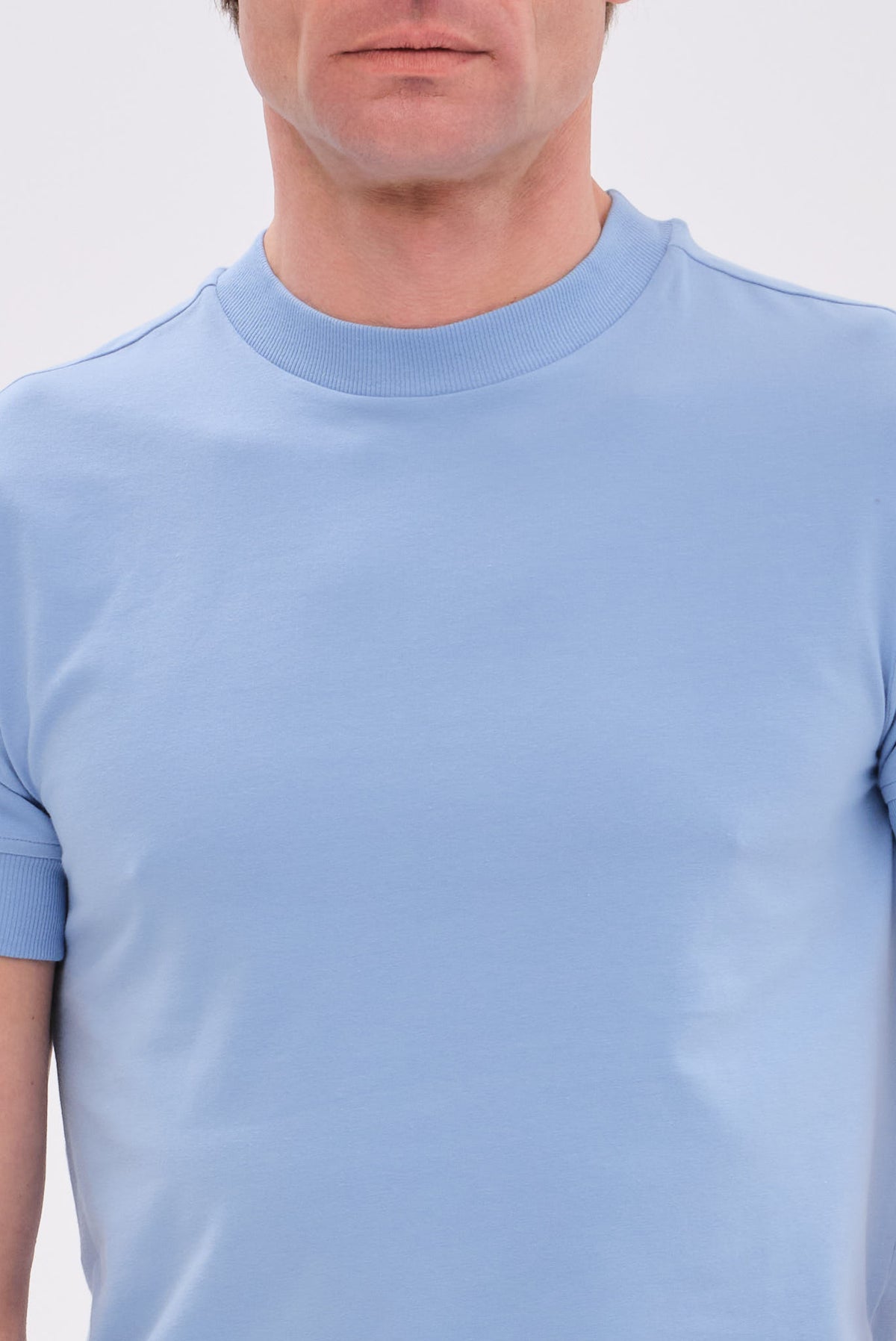 ΑΝΔΡΙΚΟ ΣΙΕΛ ΜΟΝΟΧΡΩΜΟ ΚΟΝΤΟΜΑΝΙΚΟ T-SHIRT JOOP REGULAR FIT
