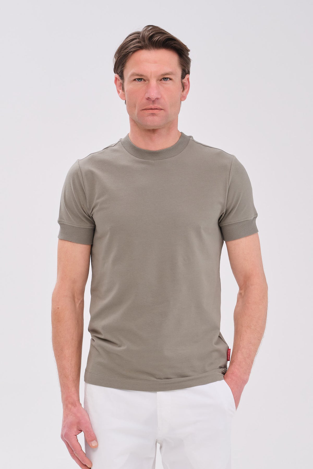 ΑΝΔΡΙΚΟ ΜΟΝΟΧΡΩΜΟ ΚΟΝΤΟΜΑΝΙΚΟ T-SHIRT JOOP ΣΕ ΧΡΩΜΑ ΜΕΝΤΑΣ REGULAR FIT