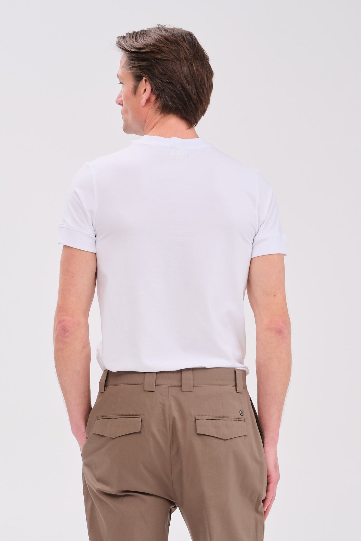 ΑΝΔΡΙΚΟ ΛΕΥΚΟ ΜΟΝΟΧΡΩΜΟ ΚΟΝΤΟΜΑΝΙΚΟ T-SHIRT JOOP REGULAR FIT