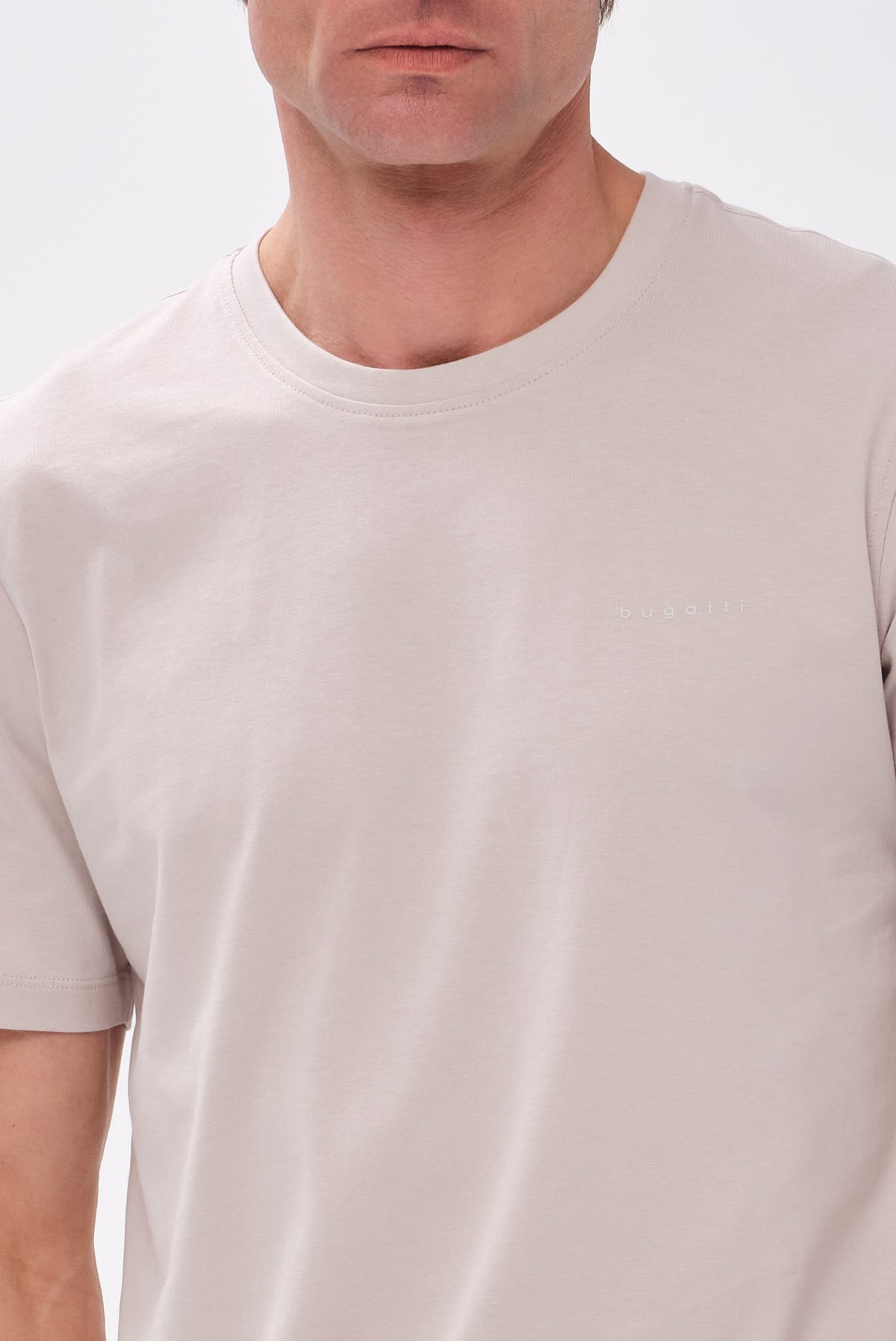 ΑΝΔΡΙΚΟ ΜΠΕΖ ΣΚΟΥΡΟ ΚΟΝΤΟΜΑΝΙΚΟ T-SHIRT BUGGATI REGULAR FIT