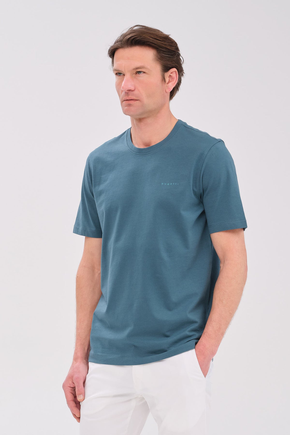 ΑΝΔΡΙΚΟ ΠΡΑΣΙΝΟ ΚΟΝΤΟΜΑΝΙΚΟ T-SHIRT BUGGATI REGULAR FIT