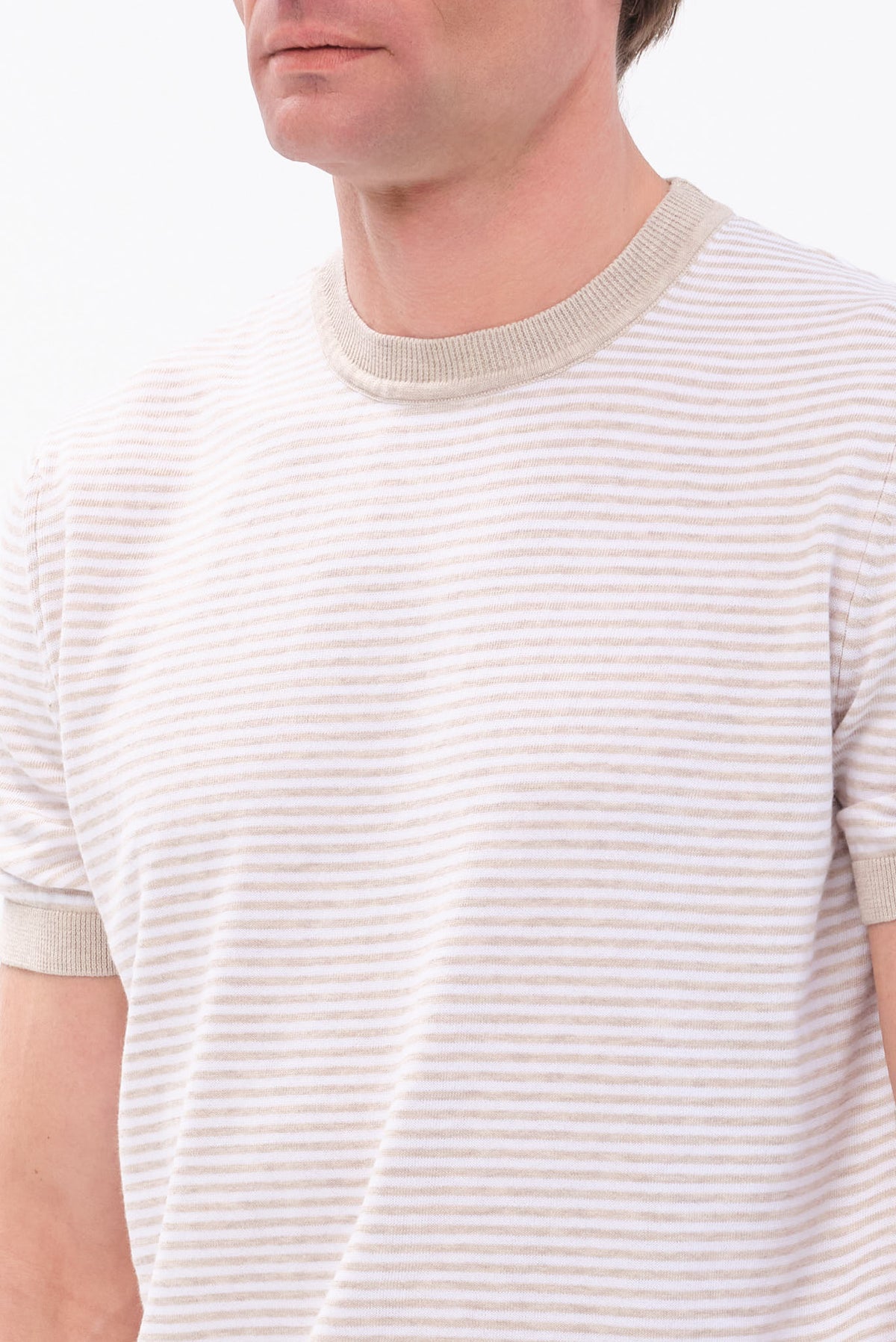 ΑΝΔΡΙΚΟ ΜΠΕΖ ΣΚΟΥΡΟ ΡΙΓΕ Τ-SHIRT PORTOBELLO'S REGULAR FIT