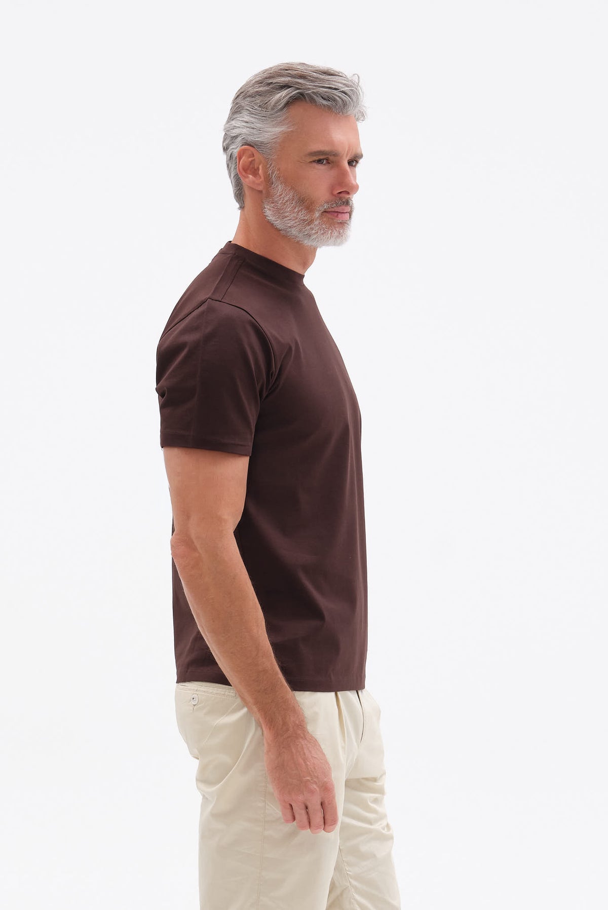 ΑΝΔΡΙΚΟ ΚΑΦΕ ΚΟΝΤΟΜΑΝΙΚΟ T-SHIRT PORTOBELLO'S