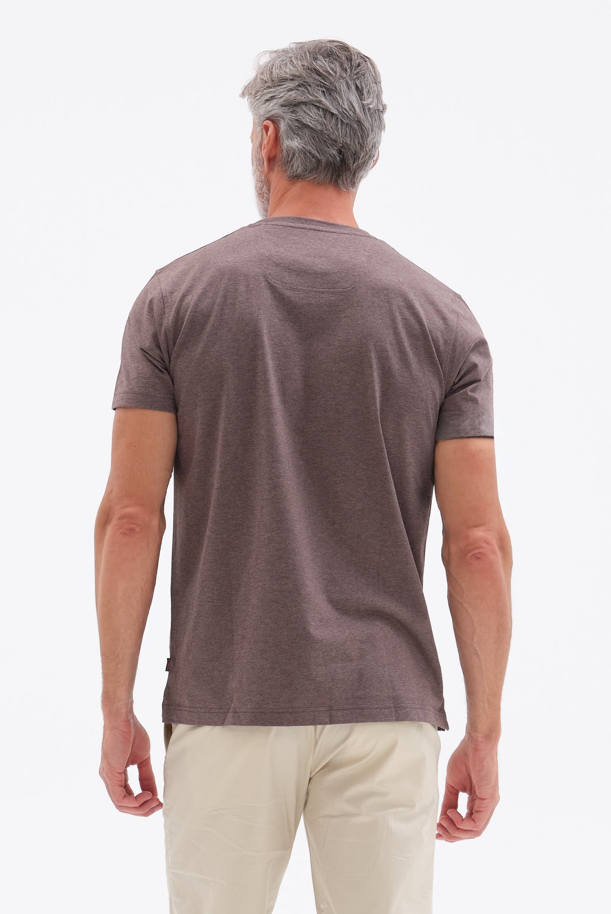 ΑΝΔΡΙΚΟ ΚΑΦΕ ΚΟΝΤΟΜΑΝΙΚΟ T-SHIRT PORTOBELLO'S ΜΕ BIO SILKY FINISH