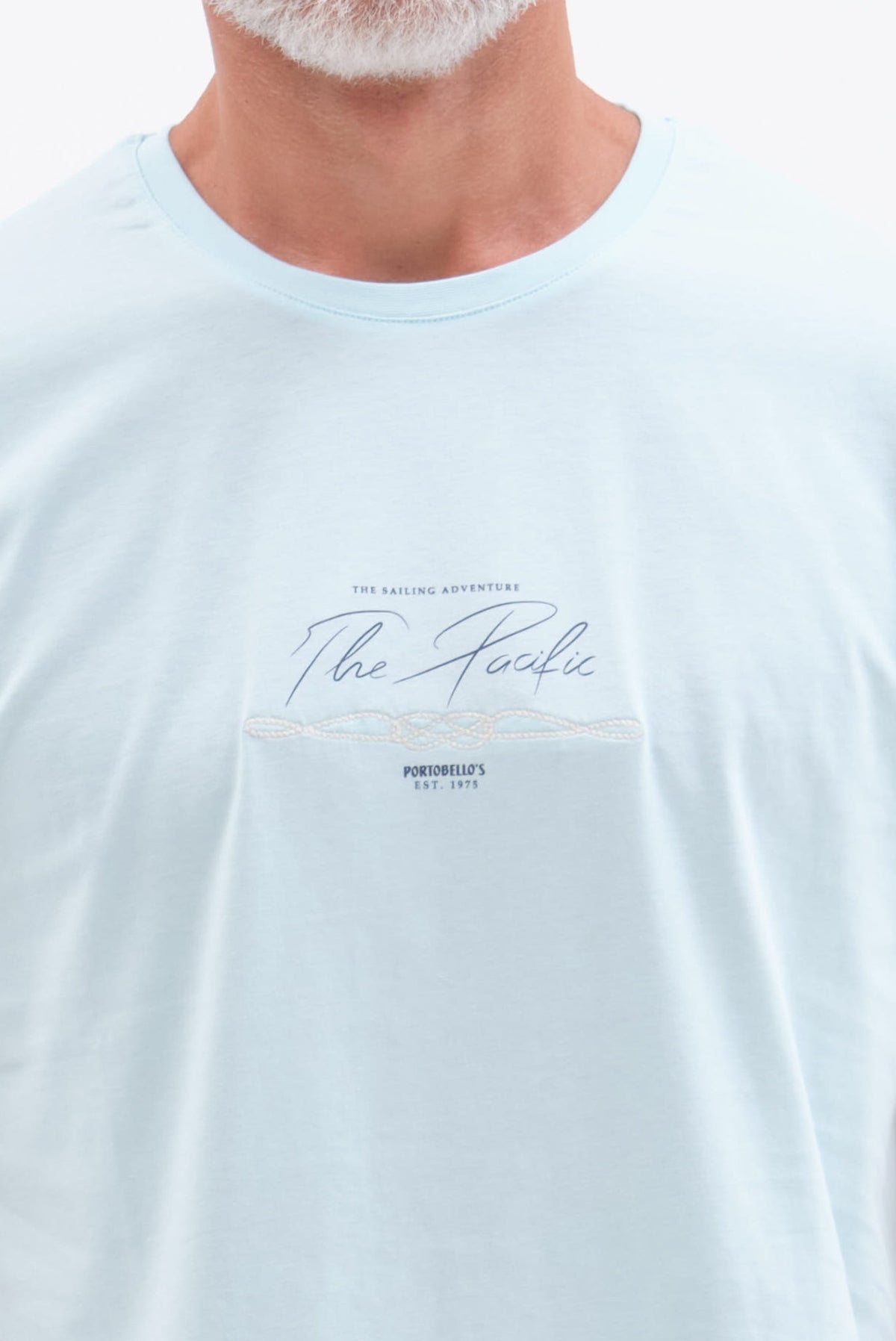ΑΝΔΡΙΚΟ ΟΙΝΟΠΝΕΥΜΑΤΙ ΚΟΝΤΟΜΑΝΙΚΟ T-SHIRT PORTOBELLO'S ME ΣΤΑΜΠΑ THE PACIFIC